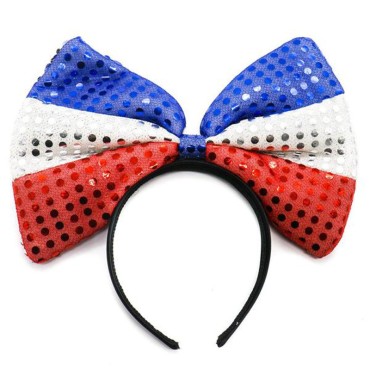 New Design US Independence Day Party set beautiful  American Flag headband necklace sticker