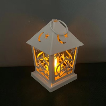 Mini Ramadan Festival Decoration For Home Led Wind Lantern Ornament Eid Al Adha Muslim Party Islamic Kareem Eid Mubarak Decor