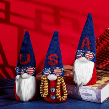 American Independence Day No-face Toy Forest Old Dwarf Dolls Creative Home toys set Decorations