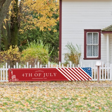 Factory Direct Sale American Fourth of July Banner High quality 300*50cm banners Decorations for Party