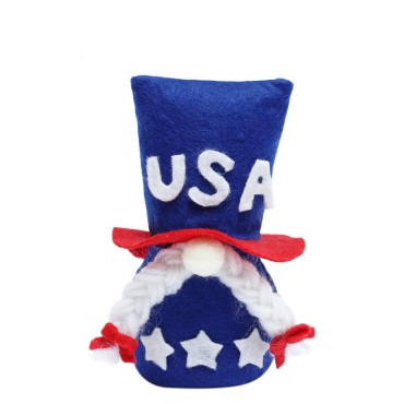 Creative American Independence Day Cute Faceless Old Man Doll with Wizard Hat Rudolph Home Decoration