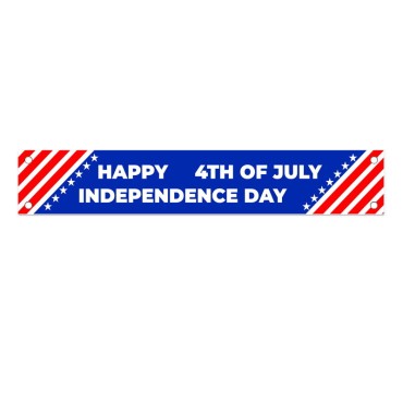 Factory Direct Sale American Fourth of July Banner High quality 300*50cm banners Decorations for Party