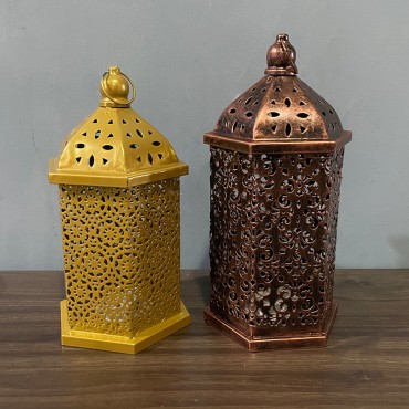 Eid Mubarak Iron Wind Lamp Ramadan Kreem Decoration Led Eid Decorative Light For Home Muslim Arab Hanging Ramadan Lantern