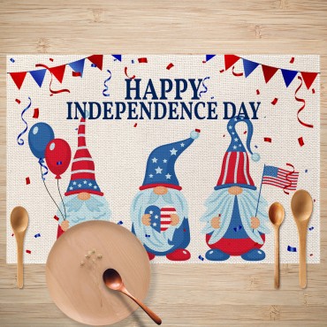 Decorative placemat Independence Day New Design Solid Tablecloth Party Oil-proof Stain-proof Placemats