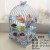 Paper 3-layer blue dot cake rack  + $0.02 