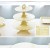 Yellow three-layer cake rack 