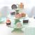 Mint green three-layer cake rack 