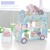 Paper 3-layer blue car cake rack  + $0.22 