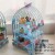 Paper 3-layer blue rose cake rack  + $0.02 