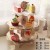 Paper 3-layer gold cake rack 