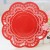 12 x 20.5cm large red lace paper trays  + $0.35 