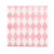 20 tissues, 33 * 33cm, pink diamond shape  + $0.11 