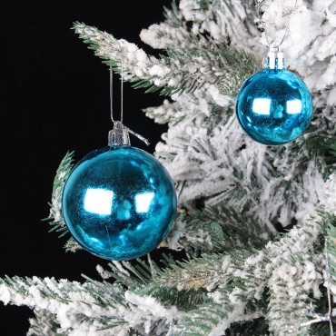 Christmas gift box decoration ball pendant DIY Christmas tree hanging ball pendant party colored ball pendant Christmas ball set