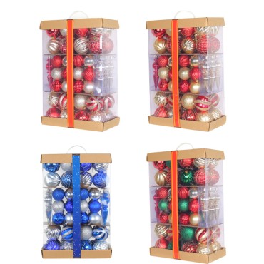 Christmas decorations, colored balls, mixed decorations, Christmas ball decorations, hanging balls, shopping malls, Christmas trees, electroplated ball decorations