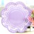 12 x 20.5cm purple lace paper trays  + $0.35 