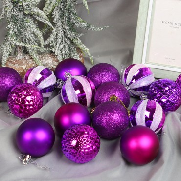 Christmas Decorative Hanging Ball 6cm Colored Christmas Ball Christmas Tree Hanging Set Electroplated Ball Gift Box