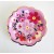 8 7-inch 18cm paper trays with pink flowers  + $0.09 