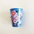 8 270ml paper cups with blue flowers 