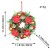 V3-3 Candlestick wreath Golden Globe Red Flower 