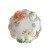 Set of 8 17.5cm white flower plates 