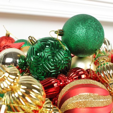 Christmas decorations, colored balls, mixed decorations, Christmas ball decorations, hanging balls, shopping malls, Christmas trees, electroplated ball decorations