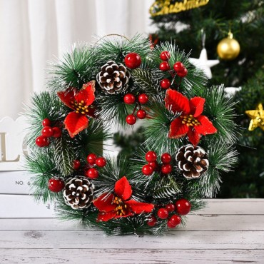 Christmas decorations, wreaths, wreaths, display windows, doors, hanging Teng strips, site layout, wholesale of Christmas wreaths