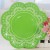 12 20.5cm green lace petal paper trays 