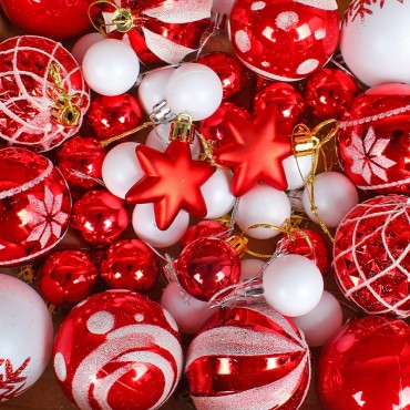 Christmas Ball Set Christmas Tree Colored Ball Hanging Accessories Electroplated Ball Festival Decoration Ball Mixed Gift Box