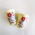 8 270ml paper cups with yellow flowers 