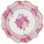 8 sets of 22cm irregular plate powder, grid edge flowers  + $0.11 