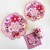 Four piece set of pink flowers  + $4.50 