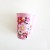 8 270ml paper cups with pink flowers 