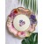 8 sets of 22cm irregular plates with pink edges and flowers  + $0.11 