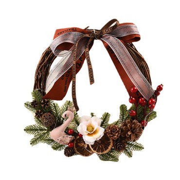 Christmas decorations, wreaths, wreaths, display windows, doors, hanging Teng strips, site layout, wholesale of Christmas wreaths