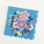 16 sheets of 25 * 25cm tissue paper with blue flowers  + $0.09 