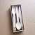 Boxed knives, forks, spoons, 8 each for silver hot stamping 