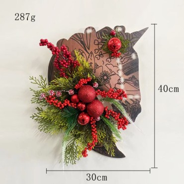 Horsehead wreath Christmas wreath Christmas decorations Horsehead band Christmas ball wreath