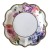 8 sets of 22cm irregular plates with white border flowers  + $0.11 