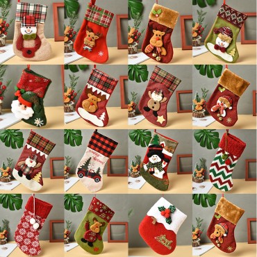 Christmas decoration, multiple Christmas socks, Christmas candy socks, Christmas tree ornaments, gift bags, Christmas socks wholesale