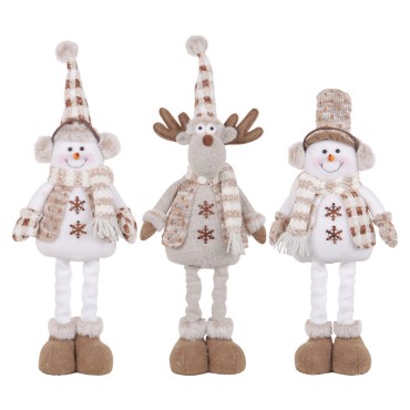 Wholesale of Christmas snowman telescopic dolls by manufacturers, new knitted elk dolls, holiday window display, scene decoration, and ornaments