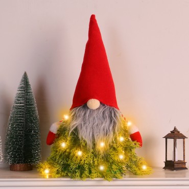 Luminous Christmas Tree Decoration 2023 Amazon High Hat Faceless Elderly Doll Desktop Decoration Decoration Decoration