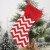 M1-4 large knitted socks with red and white stripes  + $2.82 