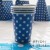 12 270ml paper cups with dark blue dots  + $0.44 