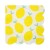 16 sheets of 25 * 25cm tissue paper with white background and gilded lemon  + $0.17 