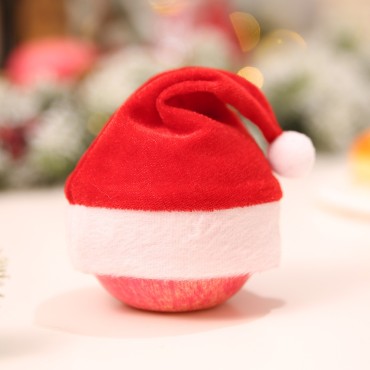 Christmas decorations, Christmas apple hats, mini hats, children's small gift packaging wholesale