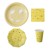 Yellow Star Paper Plate and Cup Set of Four  + $4.06 