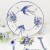 Set of 8 flat plates with flying birds and flowers  + $0.66 