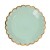 8 7-inch 18cm paper trays with mint green color  + $0.66 