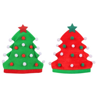 New Christmas Tree Hat Amazon Creative Christmas Hat Festival Party Elf Hat Christmas Hat Wholesale