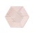 8 pieces of 8-inch 22cm hexagonal rose gold ink wash 